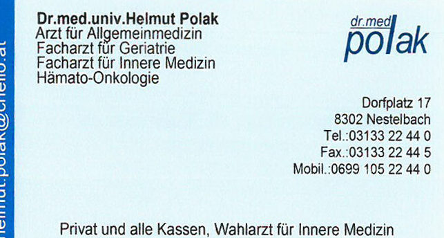 Dr. Helmut Polak